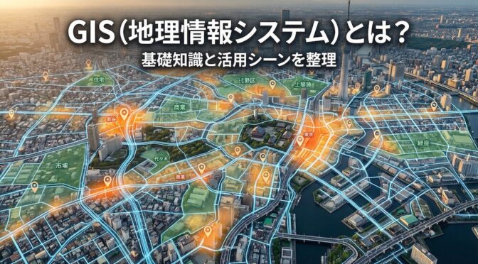 GIS（地理情報システム）とは？基礎知識と活用シーンを整理